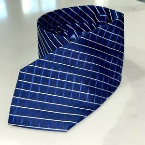 Boss Blue Striped Tie